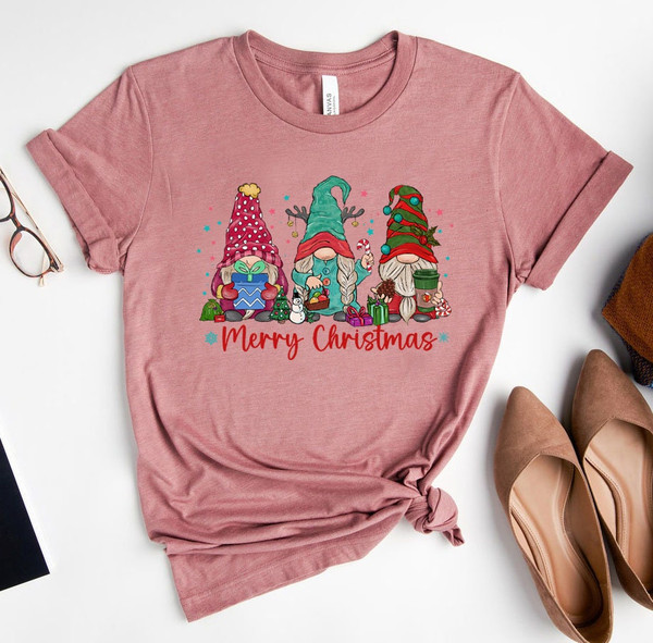 Christmas Gnome Tshirt - Cute Gnomies Tshirt - Merry Christmas T-shirt - Gnome For The Holidays Shirt - Cute Christmas Tee - 7.jpg