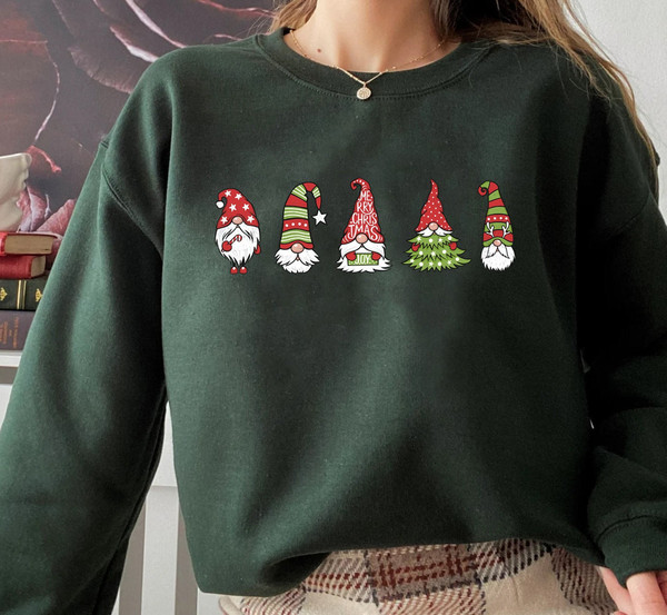 Gnome Sweatshirt, Cute Gnome Sweater, Xmas Gnomes Sweatshirt, Christmas Sweater, Funny Christmas Sweater, Christmas Gift - 1.jpg