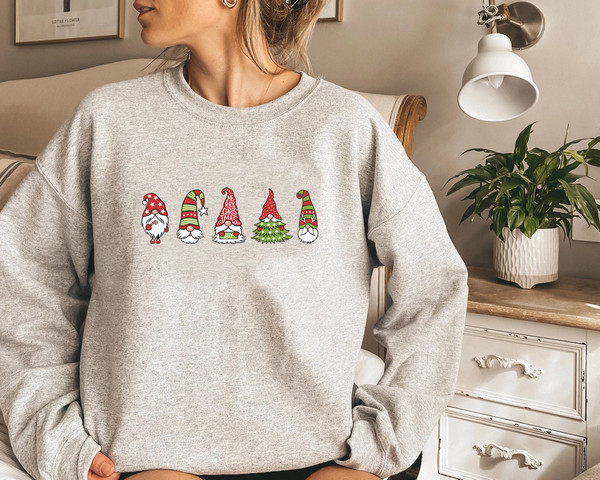 Gnome Sweatshirt, Cute Gnome Sweater, Xmas Gnomes Sweatshirt, Christmas Sweater, Funny Christmas Sweater, Christmas Gift - 5.jpg