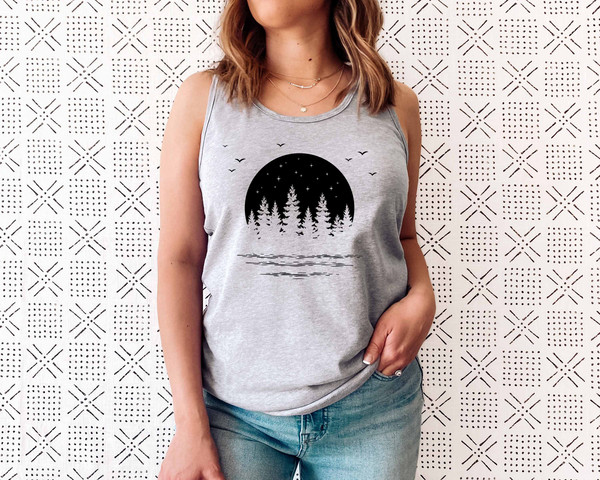 Nature Tank Top for Women, adventure tank, get outdoors graphic tee, travel tank, womens tank, hiking, mountains, hiker top - 2.jpg