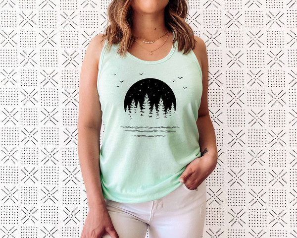 Nature Tank Top for Women, adventure tank, get outdoors graphic tee, travel tank, womens tank, hiking, mountains, hiker top - 4.jpg