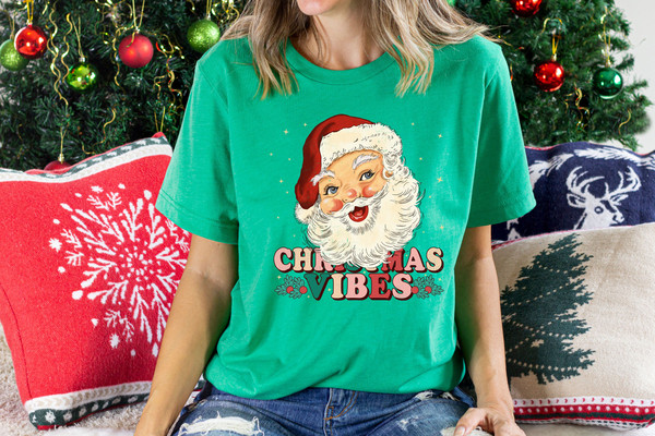 Christmas Santa Shirt, Retro Santa Shirt, Gift For Christmas, Retro Christmas Shirt, Christmas Shirt For Women, Gift For Women, Santa Shirt - 5.jpg