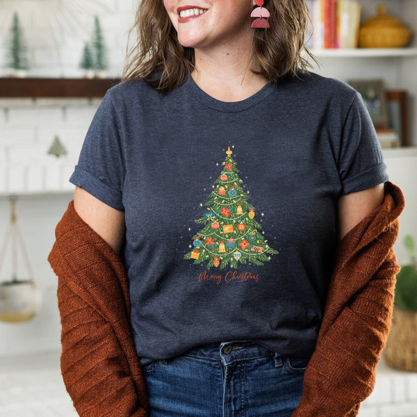 Christmas Tree Shirt, Christmas Shirts for Women, Christmas Tee, Christmas TShirt, Shirts For Christmas, Cute Christmas t-shirt, Holiday Tee - 5.jpg