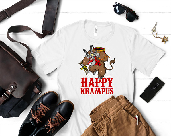 Happy Krampus Scary Demon Creature Classic T-Shirt 235_White_White.jpg