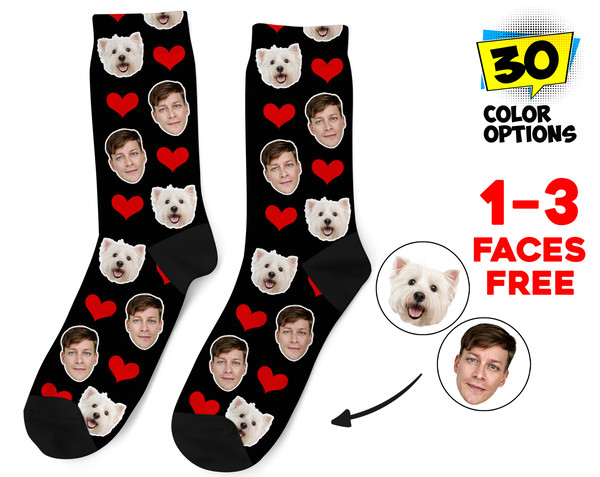 Custom Face Socks, Personalized Photo Socks, Picture Socks, Face on Socks, Customized Funny Photo Gift For Her, Him or Best Friends - 1.jpg