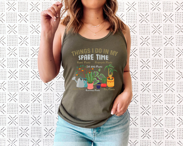 Houseplant Shirt Tank Top, Things I Do In My Spare Time Tank, Plant Lover Gift, Plant Lady, Crazy Plant Lady, Plant Gift, Plant Lover - 3.jpg