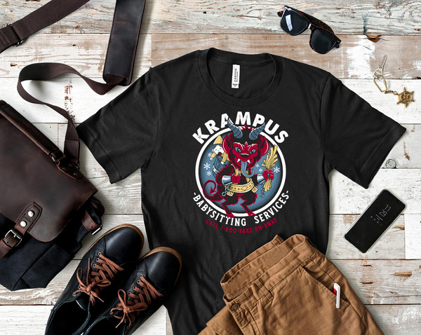 Krampus Babysitting Service Essential T-Shirt 254_Shirt_Black.jpg