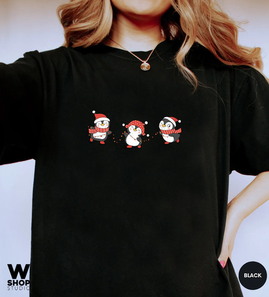 Retro Christmas Comfort Colors Shirt, Cute Animals Shirt, Vintage Christmas Shirt, Retro Holiday Shirt, Ugly Shirt - 1.jpg