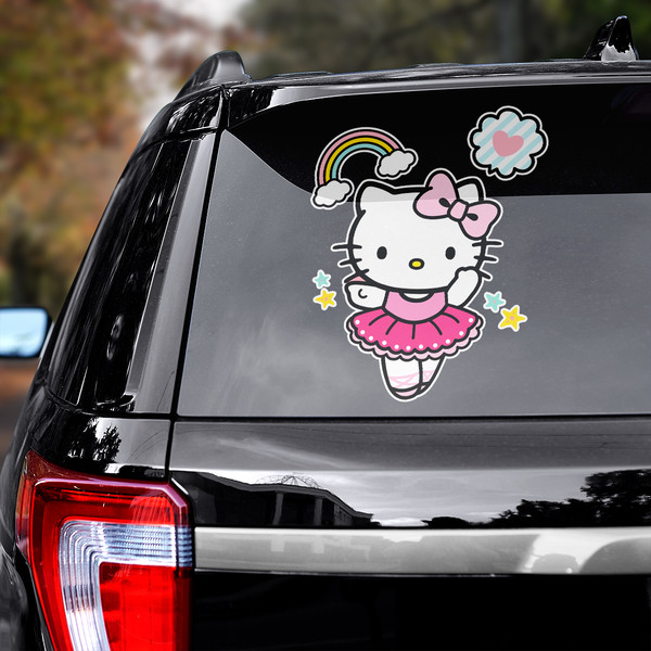 Autocollant pour voiture Hello Kitty