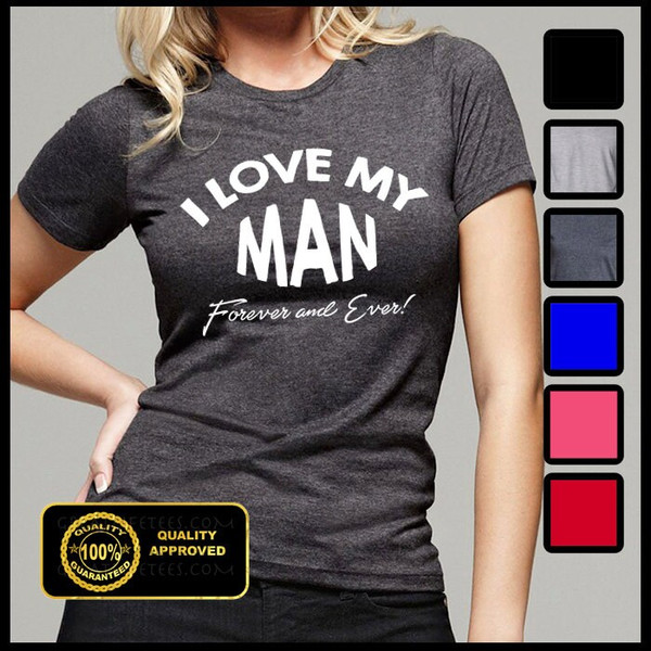 I Love My Man Tshirt, Husband and Wife Tshirts, Wedding Showers, I love my Husband T-shirt - 1.jpg