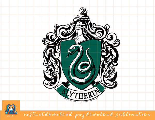 Harry Potter Slytherin Crest png, sublimate, digital download.jpg