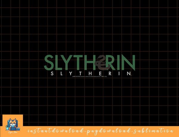 Harry Potter Slytherin House Simple Text png, sublimate, digital download.jpg