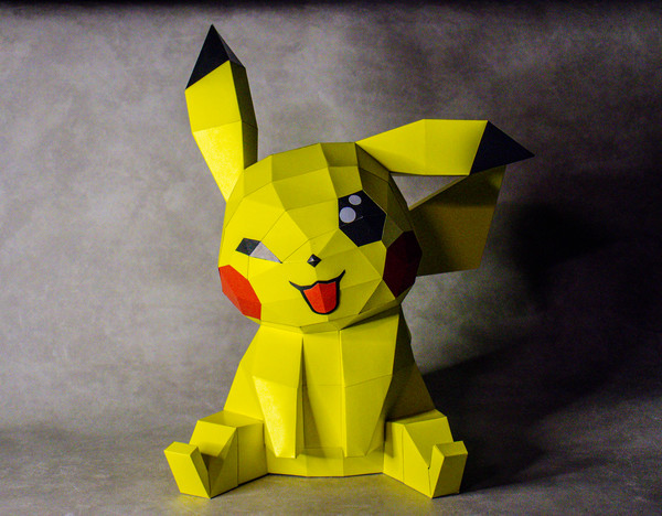 papercraft pokemon pikachu