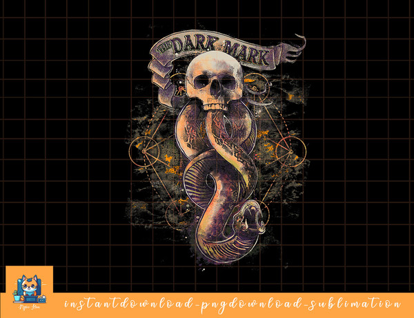 Harry Potter The Dark Mark Illustrated png, sublimate, digital download.jpg