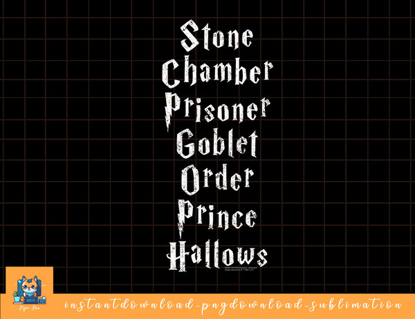 Harry Potter Titles png, sublimate, digital download.jpg