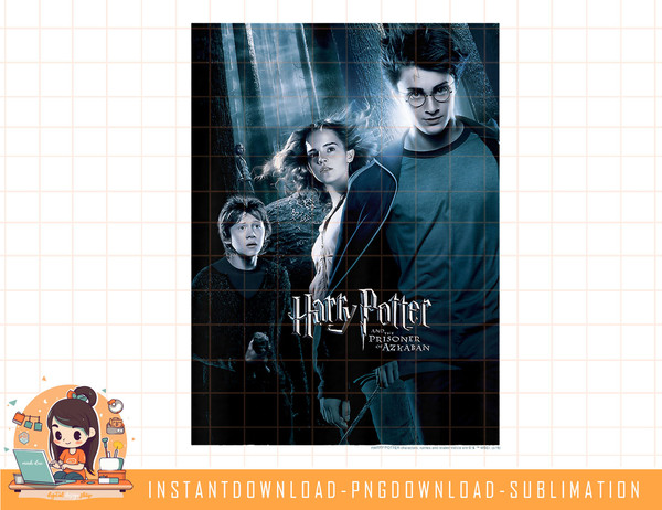 Kids Harry Potter And The Prisoner Of Azkaban Group Shot Poster png, sublimate, digital download.jpg