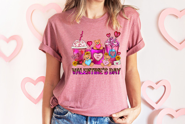 Valentines Day Coffee Cups Shirt,Valentines Day Shirts For Woman,Latte Valentine Shirt,Valentines Day Gift,Happy Valentine's Day Shirt - 3.jpg