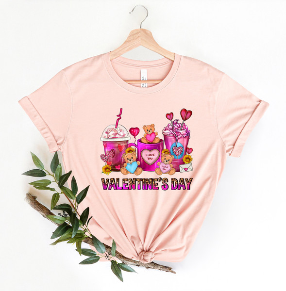 Valentines Day Coffee Cups Shirt,Valentines Day Shirts For Woman,Latte Valentine Shirt,Valentines Day Gift,Happy Valentine's Day Shirt - 4.jpg