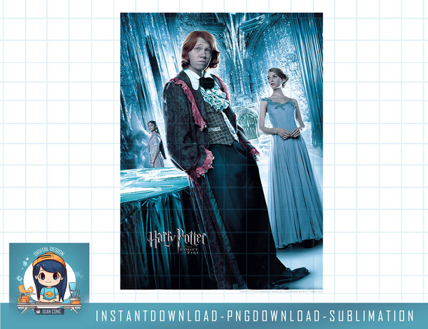 Kids Harry Potter Goblet Of Fire Ron Yule Ball Character Poster png, sublimate, digital download.jpg