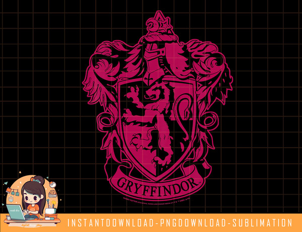 Kids Harry Potter Gryffindor Simple House Crest png, sublimate, digital download.jpg
