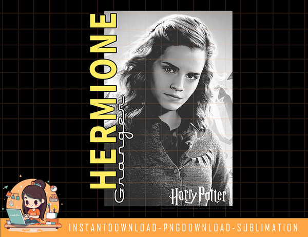 Kids Harry Potter Hermione Granger Character Poster png, sublimate, digital download.jpg