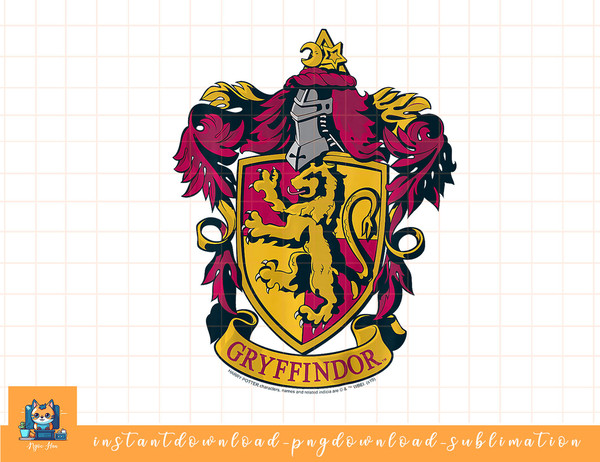Kids Harry Potter Gryffindor House Crest png, sublimate, digital download.jpg