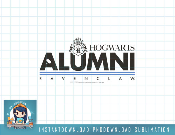 Kids Harry Potter Hogwarts Alumni Ravenclaw png, sublimate, digital download.jpg