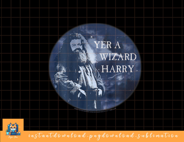 Kids Harry Potter Hagrid Yer A Wizard Harry Portrait png, sublimate, digital download.jpg