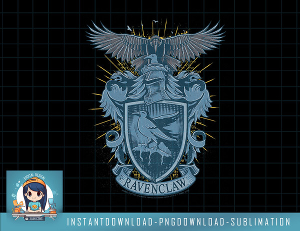 Kids Harry Potter Ravenclaw Detailed House Crest png, sublimate, digital download.jpg