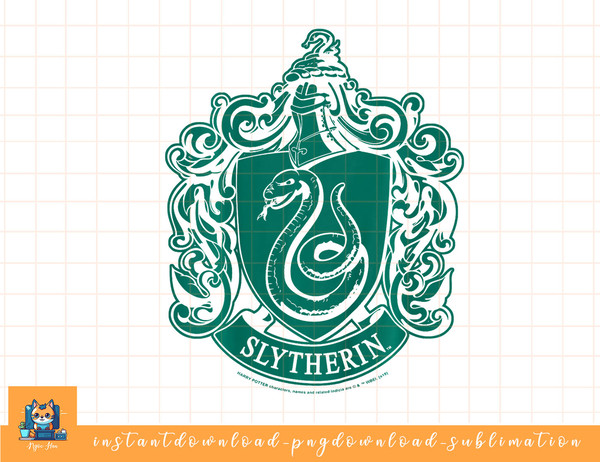Kids Harry Potter Slytherin Simple House Crest png, sublimate, digital download.jpg