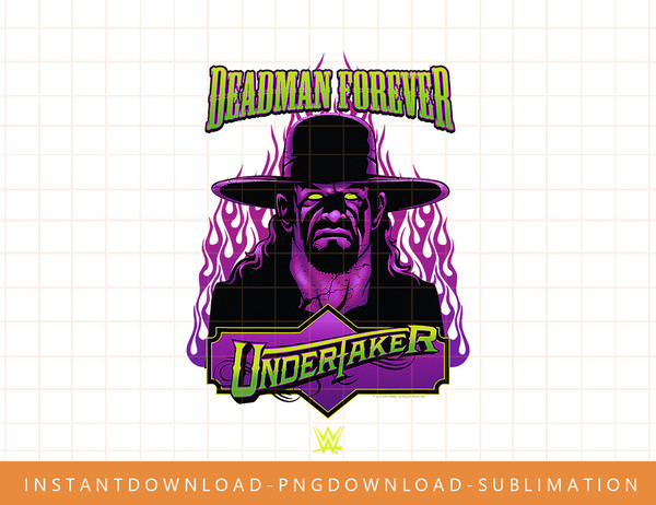 WWE Undertaker Deadman Forever Neon Poster T-Shirt copy.jpg