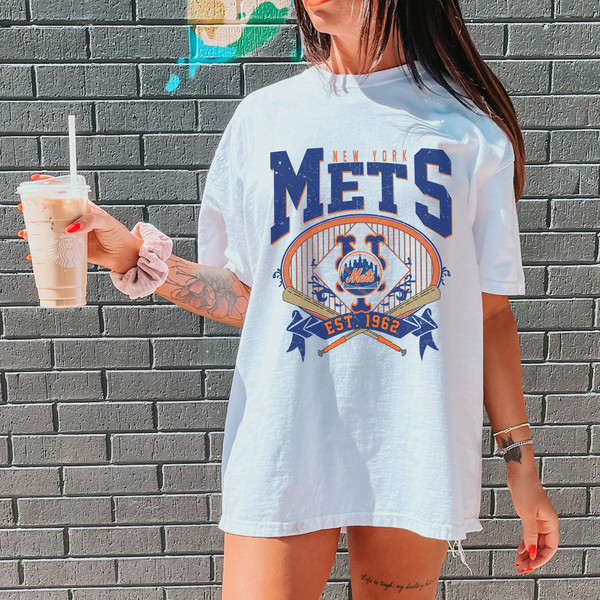 Vintage 90s MLB New York Mets Shirt , Vintage MLB Sport Grey M Sweatshirt | Classy Missy