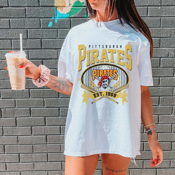 Vintage 90s Pittsburgh Pirates MLB Baseball White T Shirt 