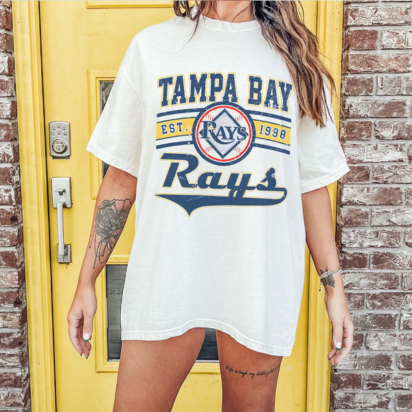 Vintage Tampa Bay Baseball Graphic Shirt XL 1990s 