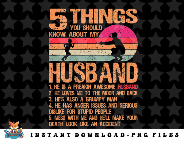 5 Things About My Husband Father Day 23 Gifts From Daughter png, sublimation, digital download.jpg