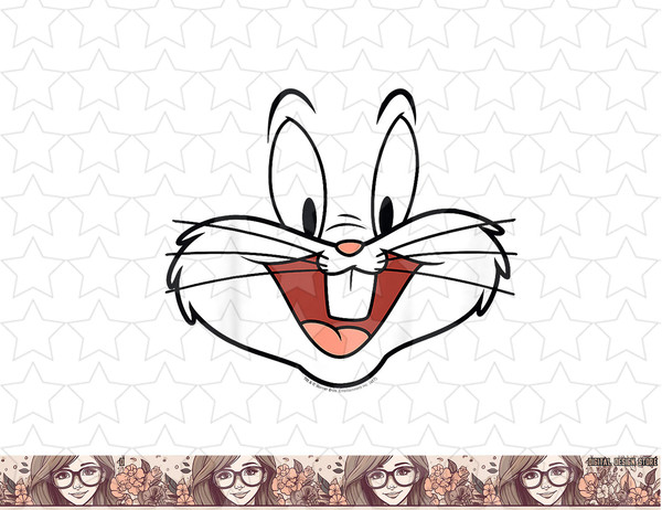 Kids Looney Tunes Bugs Bunny Face png, sublimation, digital download .jpg