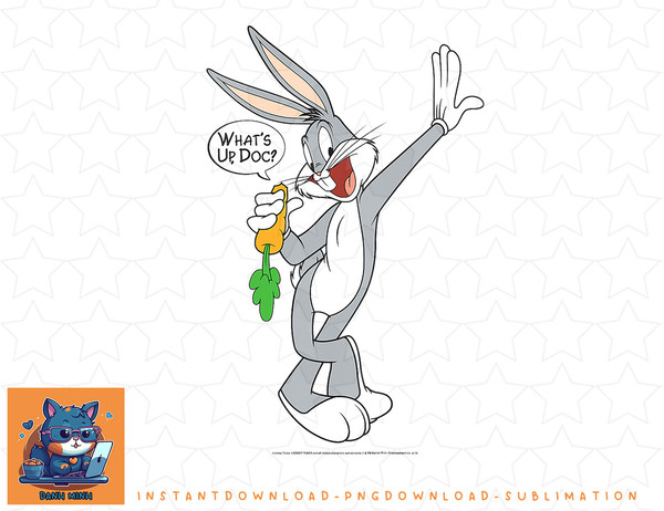 Kids Looney Tunes Bugs Bunny Whats Up Doc Portrait png, sublimation, digital download.jpg