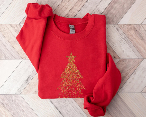 Christmas Sweatshirt, Christmas Sweater, Christmas Crewneck, Christmas Tree Sweatshirt, Holiday Sweaters for Women, Winter Sweatshirt - 2.jpg