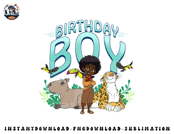 Disney Encanto Antonio Birthday Boy Animal Poster png, sublimation, digital download.jpg