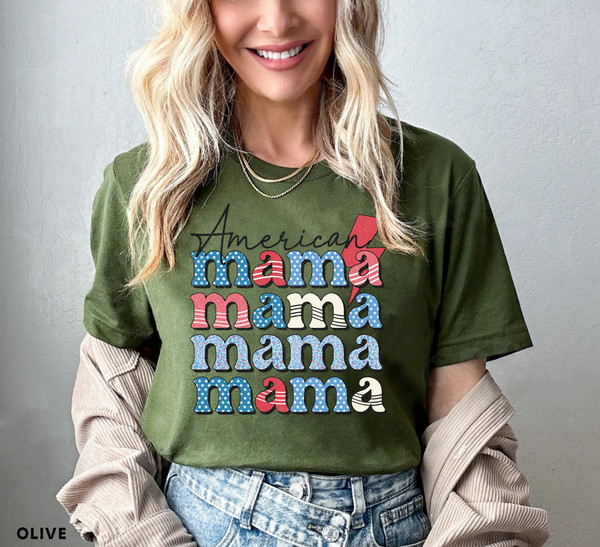 American Mama Shirt, Mom Shirt, Independence Day, 4th of July Shirt, American Memorial Day,4th July Shirt Women,Patriotic Shirt,Gift For Her - 7.jpg