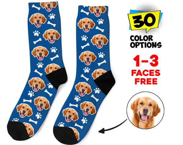 Custom Dog Socks, Personalized Pet Photo Socks Customized Cute Dog Cat Face, Dog Lover Picture Gift Funny Dog Socks Dog Mom Gift Pet Socks - 1.jpg