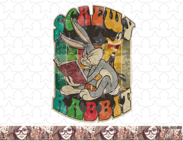 Looney Tunes Bugs Bunny Screwy Rabbit png, sublimation, digital download .jpg