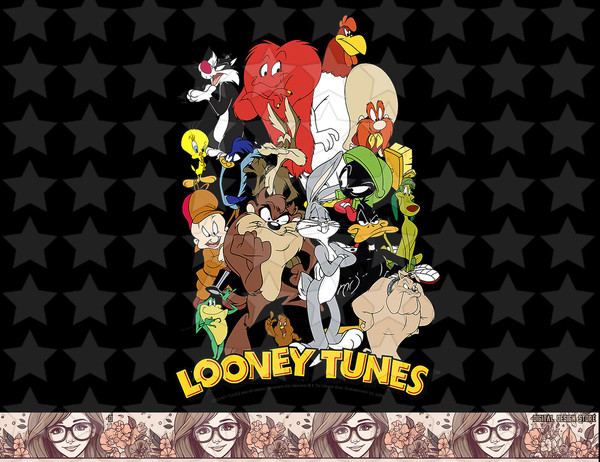 Looney Tunes Character Stack Logo png, sublimation, digital download .jpg