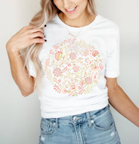 Wildflower Tshirt, Wild Flowers Shirt, Floral Tshirt, Flower Shirt, Gift for Women, Ladies Shirts, Best Friend Gift - 1.jpg