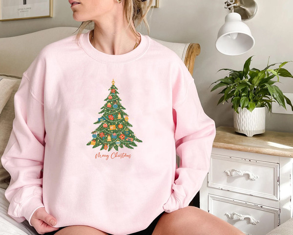 Womens Christmas Sweatshirt, Christmas Sweater, Christmas Crewneck, Christmas Tree Sweatshirt, Holiday Sweaters for Women, Winter Sweatshirt - 6.jpg