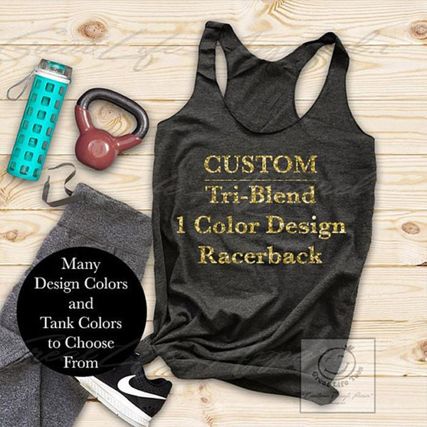 Custom T-shirts, Custom Tank Tops, Choose Your Text T-shirt, Unisex, Kids, Personalized Text, Custom Glitter Tank - 1.jpg