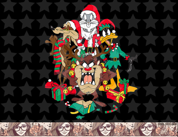 Looney Tunes Christmas png, sublimation, digital download .jpg