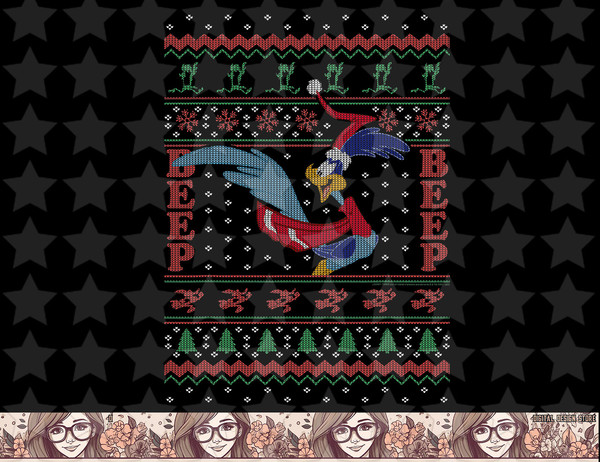 Looney Tunes Christmas Road Runner Ugly Sweater png, sublimation, digital download .jpg