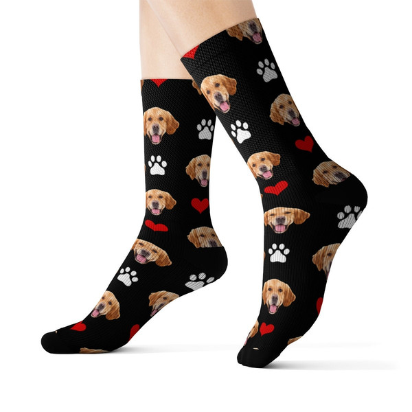 Custom Dog Socks, Personalized Pet Photo Socks, Customized Cute Dog Face Socks, Dog Lover Gift, Funny Dog Socks, Dog Mom Gift, Pet Socks - 3.jpg