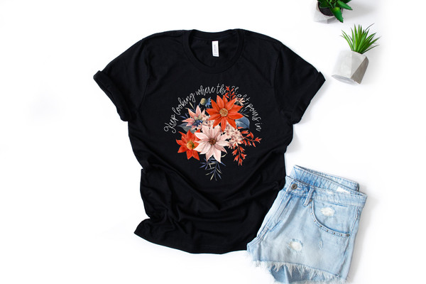 Floral Tshirt, Wild Flowers Shirt, Wildflower Tshirt, Botanical Shirt, Flower Shirt, Nature Lover Shirt, Ladies Shirts, Gift for Womens - 8.jpg